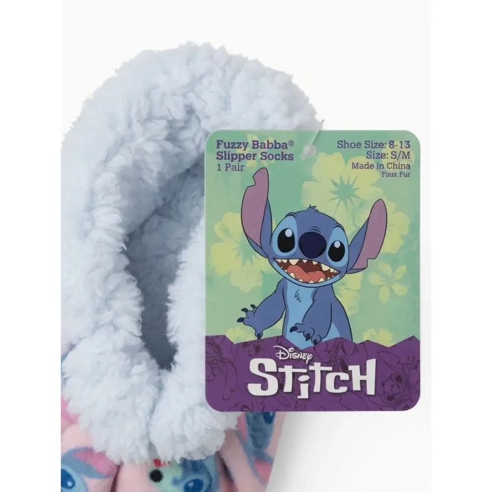 Disney Stitch Fuzzy Babba Kids Slipper Socks - NEW with Tags! Size S/M